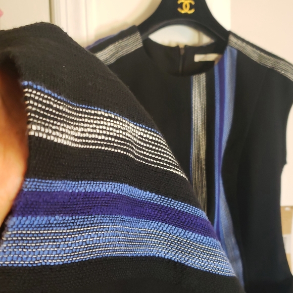 NWT Rachel Roy Navy Fitted Slim Midi Dress 6 SMALL - Picture 7 of 10